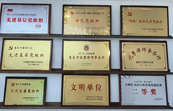 法韵动态||重庆法韵律师事务所被评为先进基层党组织